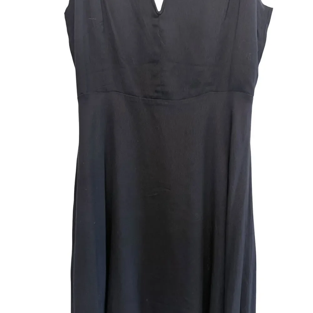 Audrey 3+1 Dress Fit & Flare Mini Black Sleeveless Solid Womens S
